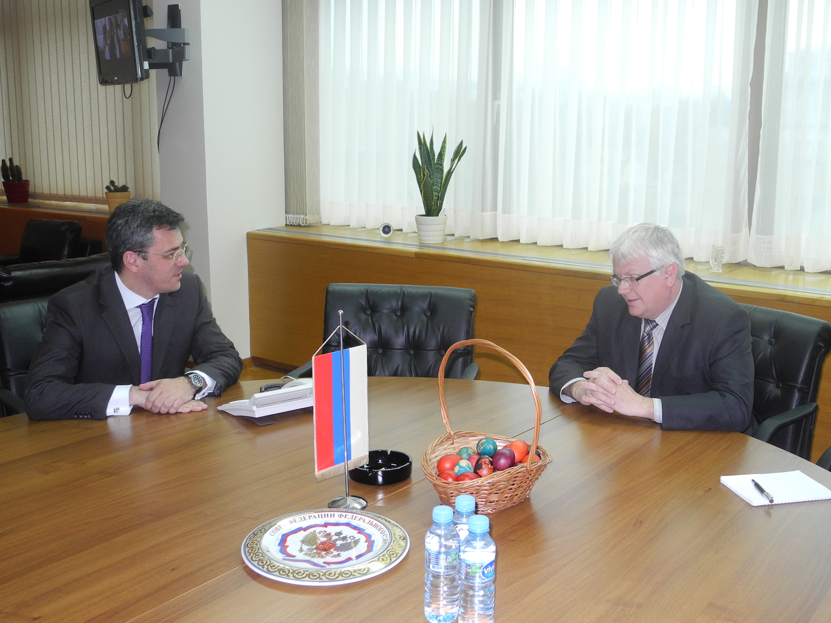 The Deputy Speaker of the House of Peoples of the Parliamentary Assembly of Bosnia and Herzegovina Ognjen Tadić spoke with the Ambassador of Hungary, József Pandur